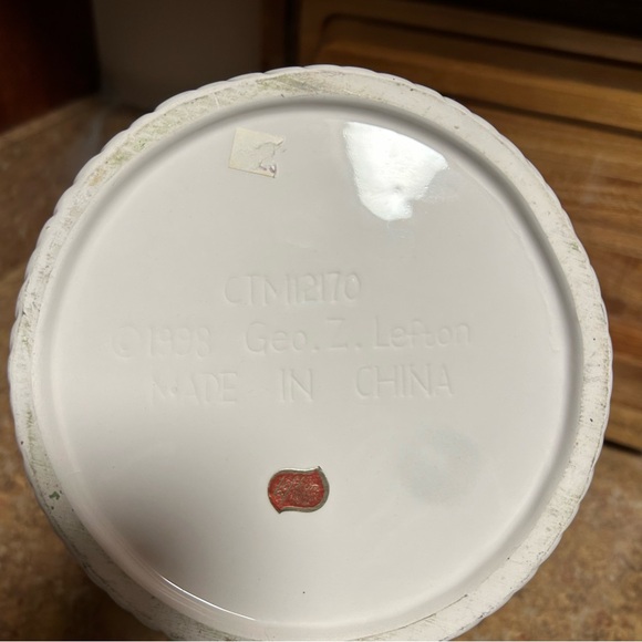 VINTAGE COOKIE JAR Canister Geo Z Lefton Nautical - Picture 5 of 13